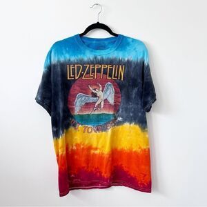 Led Zeppelin‎ tiedye graphic band tee